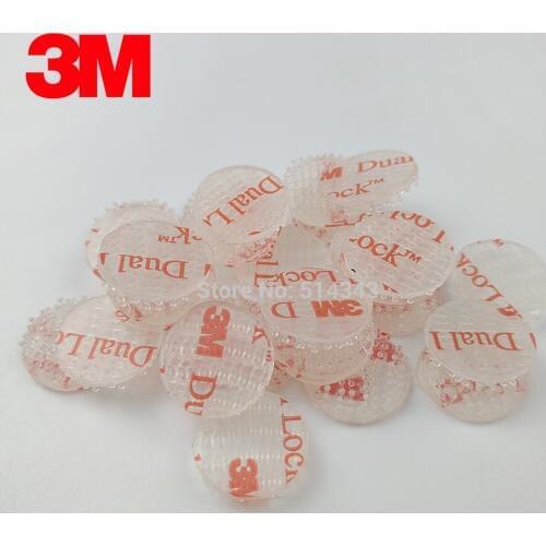 15mm circle 3M SJ3560 Dual Lock Clear Mushroom Fastener Adhesive Tape Type 250 20pcs/Lot