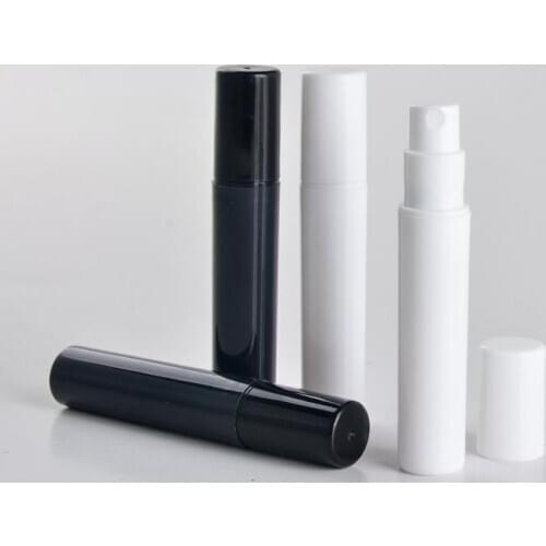 2ml 3ml 4ml 5ml mini plastic spray perfume bottle, small promotion sample black perfume atomizer