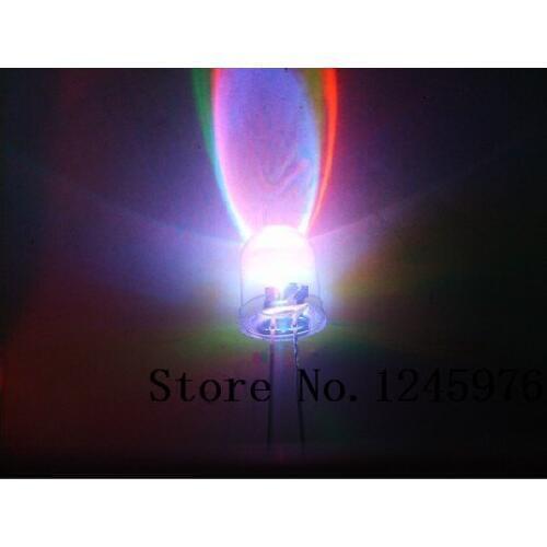 200pcs 8MM RGB 7 colour fast flashing light light-emitting diode LED Light Beads