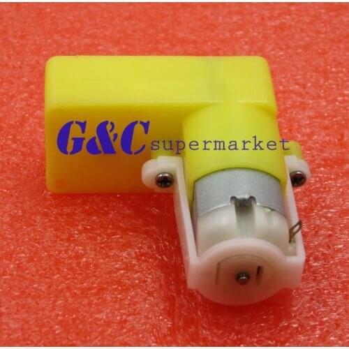 3-6V DC Geared Motor Gear Motor Right-angle 1:48 for Smart Car diy electronics