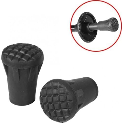 6pcs/lot Trekking Pole Rubber Tip Nordic Walk Stick Cane Climb Replacement Alpenstock Outdoor Camp Hike Protector Cap Tip