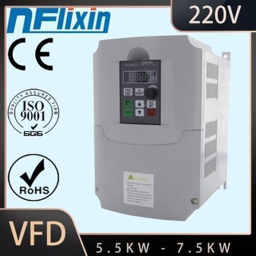 7.5KW 220V AC drive vector control inverter frequency inverter VFD variable frequency drive Factory Direct Sales