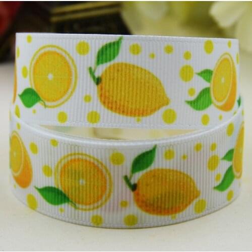 7/8'' 22mm,1" 25mm,1-1/2" 38mm,3" 75mm fruit Character printed Grosgrain Ribbon party decoration X-02220 10 Yards