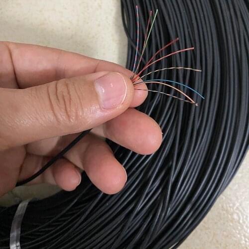 8 core 9 core TPE Earphone Round Speaker Cable Multi-strand Microphone Welding Enameled Cable Motor Wire DIY Repair Wire