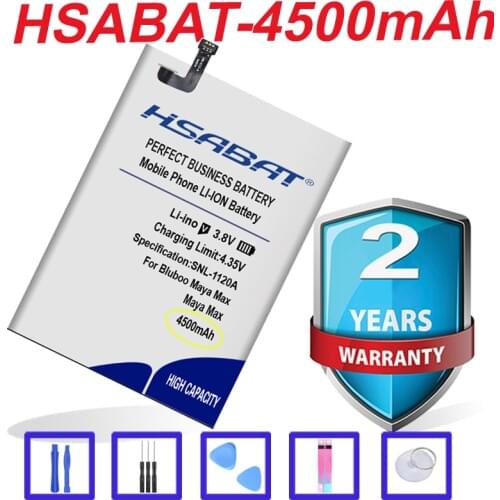 HSABAT Top Brand 100% New 4500mAh Battery for Bluboo Maya Max in stock