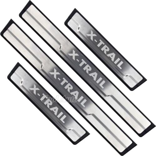 For Nissan Rogue X-Trail T32 Accessories 2021 2020 2019-2014 Stainless Car Door Sill Kick Scuff Plate Protector Trim Cover Guard