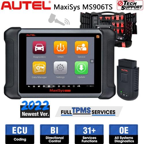 Autel MaxiSys MS906TS OBD2 Car Auto Diagnostic auto Tool All System TPMS programming tool Scanner ECU Coding Diagnostic Scanner