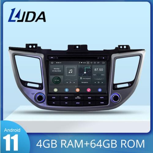 LJDA Android 10.0 Car dvd player for Hyundai Tucson/IX35 2016 2017 2018 2 Din Car Radio gps navigation stereo multimedia 4G+64G