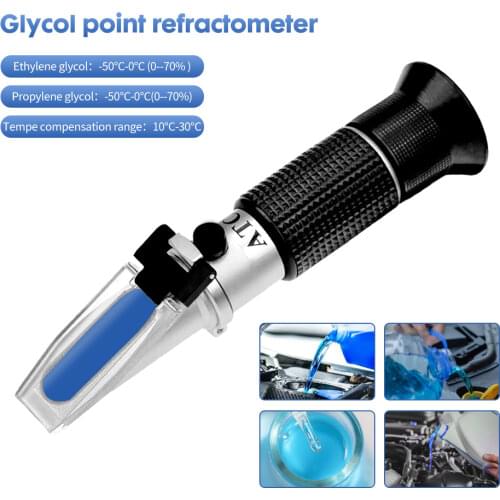 4 in 1 Hand Held Refractometer Vehicle Urea Tester 30-35% Adblue Fluid Glycol Battery Antifreeze Concentration Meter ATC 20%off