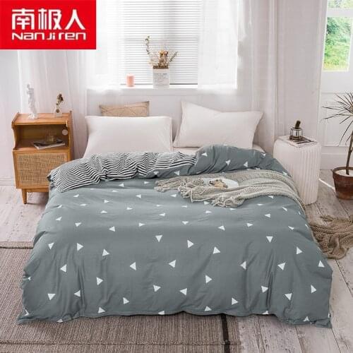 NANJIREN Home Textile Products Duvetcover Colorful Flowers Modern Casual Reactive Printing Dyeing Cotton Bedding Set