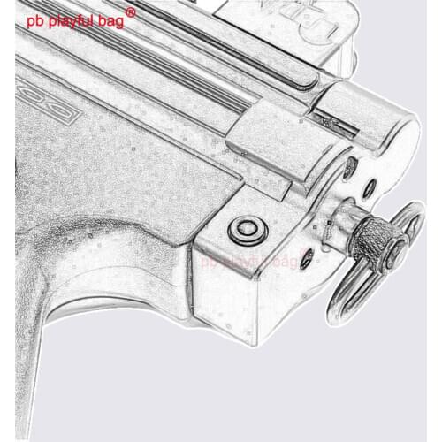 Playful bag Outdoor sport HQ industrial MP5K back cover Classic tail cover Gel ball gun upgrade material accessory CS toys QB88S