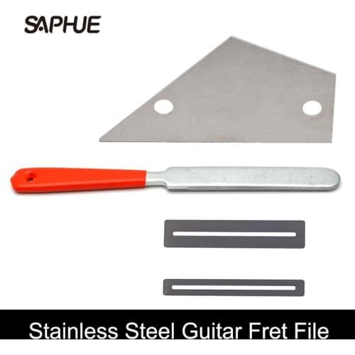 Guitar Tools Guitar Frets File Durable Stainless Steel Small Dual Cutting Edge Tool for Guitarra repairing