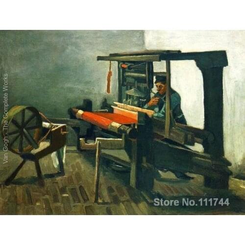 Paintings by Vincent Van Gogh Weaver Facing Left With Spinning Wheel Hand painted art on canvas High quality