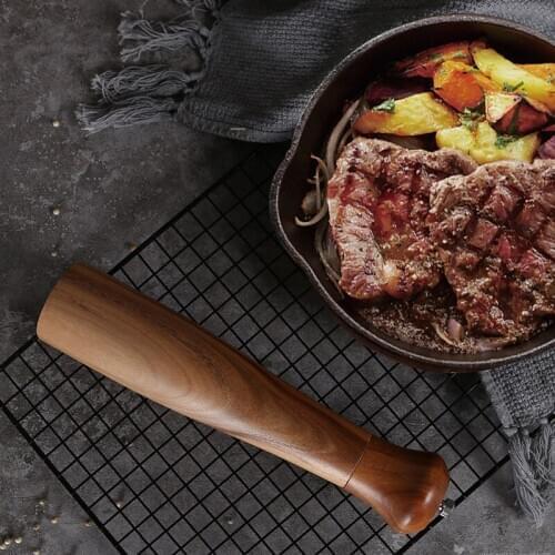 10inches Mill Pepper and Salt Grinder Peper Spice Grain Porcelain Grinding Core Mill for Kitchen Restaurant Steak Spice Jar