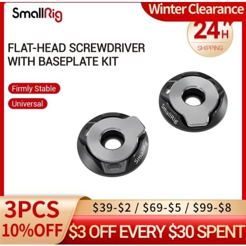 SmallRig Flat-Head Screwdriver with Baseplate Kit (Pair) Light Weight easy Carry 2453