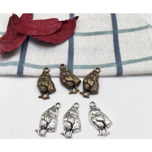 30 PCS animal Chickens charms fit necklace earring Bracelets Jewelry Findings Making Accessories