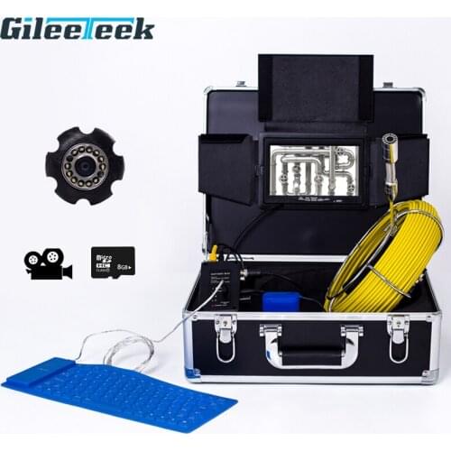 Industrial endoscope 7'' Lcd Monitor 1080P Drain Sewer Inspection Video Camera Wifi DVR Pipe Sewer Inspection Recorder WP70