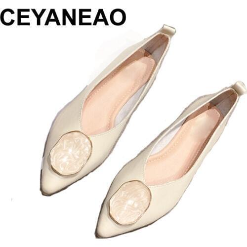 CEYANEAOVintage shoes flat shoes women moccasins vintage leather shoes women shoes korean style creepers sapato female casual