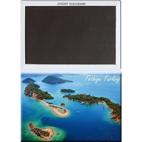 Turkey Island Fethiye 22740 gifts for friends Souvenirs of Tourist Landscape Magnetic refrigerator