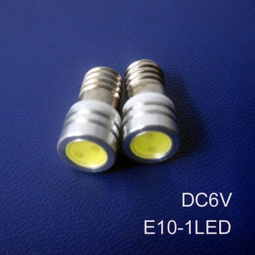 High quality,6v E10 led,E10 Instrument light,6.3V E10,E10 Bulb 6v,E10 light,led 6v E10 lamp,E10 1W,E10 6V,free shipping 5pcs/lot