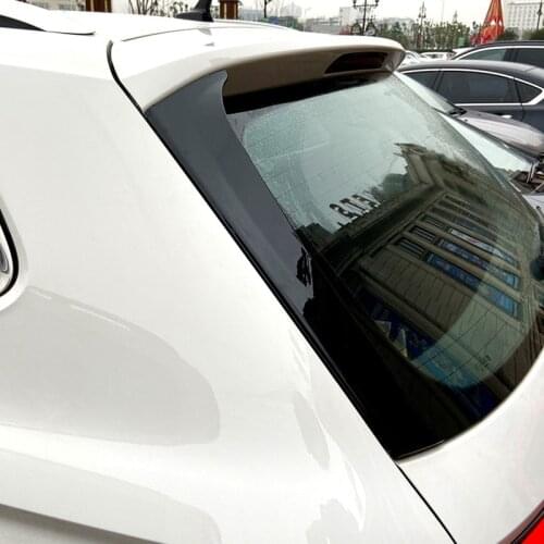 Rear Side Wing Roof Spoiler Stickers Trim Cover Gloss Black for Volkswagen Tiguan L Tiguan MK2 2017-2020