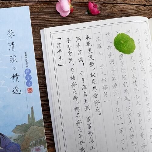 The Complete Works of Song Huizongs Slender Gold Regular Script Calligraphy Pratice Copybook for Beginners Famous Quotes