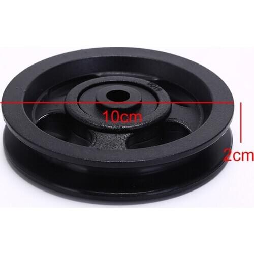 1Pc Pulley Wheel Black Bearing Pulley Wheel Cable Gym Equipment Part Wearproof