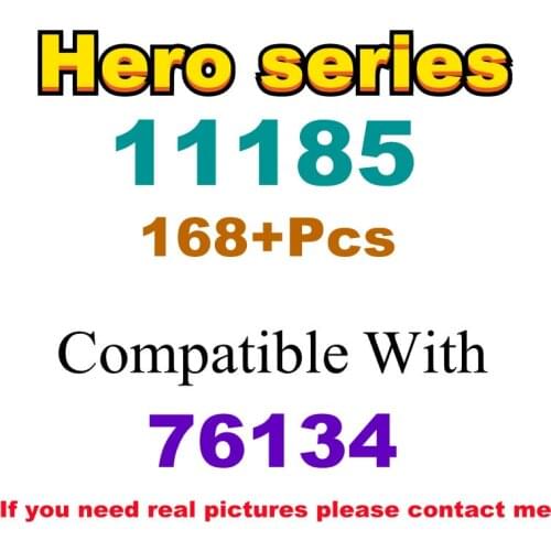 168Pcs 11185 Building Block Toy Hero Series 76134 Assembled Building Block Childrens Toy Gifts