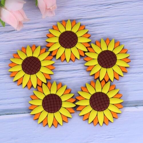 5PCS Sunflower Design Refrigerator Magnetic Stickers PVC Whiteboard Blackboard Office Magnets for Home Decor