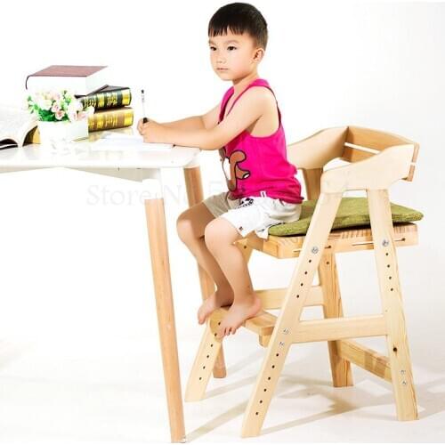 900 Childrens Solid Wood Adjustable Learning Chair Student Correction Adjustable Writing Chair Baby Dining Chair