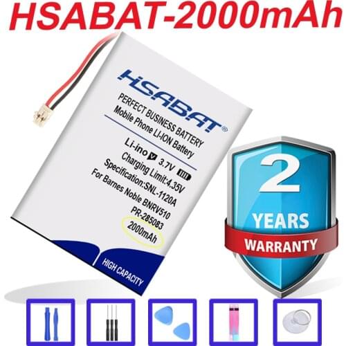 2000mAh PR-285083 Battery for Barnes & Noble BNRV510,Nook Glowlight Plus 2015 Kobo Glo HD H2O E-book aura edition in stock