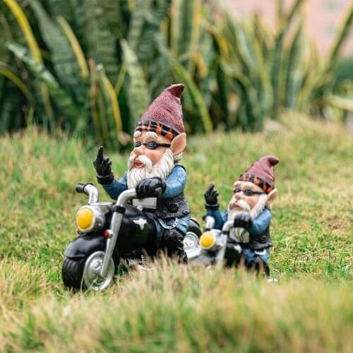 Animation statue ornaments garden dwarfs ornaments outdoor home resin crafts home decoration accessories