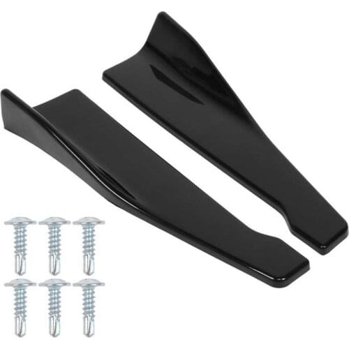 Awning car accessories Car Rear Bumper Splitter Lip Protection Universal Winglet Diffuser Glossy Black Awnings Shelters