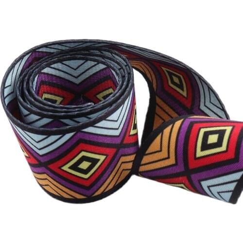 Luggage Leash strap 3yards 50mm Colorful Stripe Webbing Ribbon Strap Nylon Ribbon Belt Strap Handbag Strap webbing ribbon