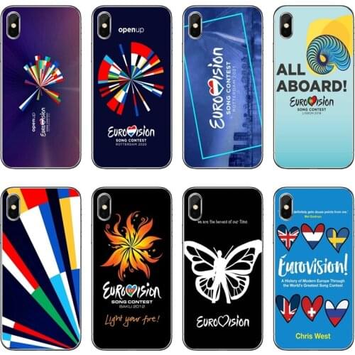 EUB Eurovisions Transparent Phone Case For iPhone 12 11 Pro Max Mini XS Max XR X 8 7 Plus 6 6S Plus 5 5S SE 2020