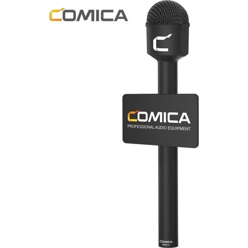 COMICA HRM-C Handheld Dynamic Microphone Mic Omnidirectional XLR Output for Reporter Interview Presentation Black
