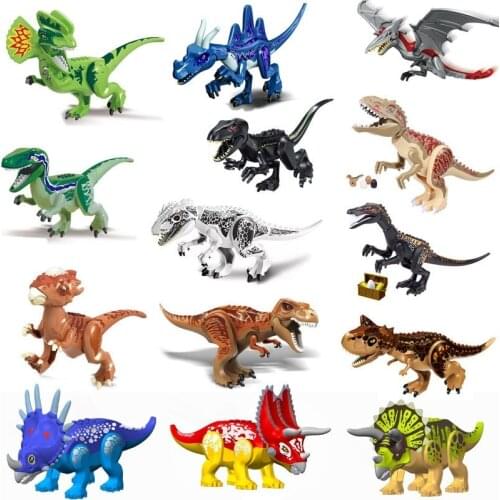Child Dinosaur Toy Building Blocks Tyrannosaurus Flying Dragon Triceratops Tyrannosaurus Prehistoric Animals Boy Puzzle Gift