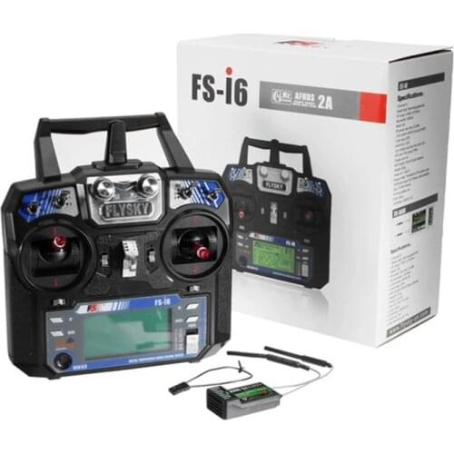 FLYSKY FS-i6 I6 2.4G 6CH AFHDS 2A Rdio Transmitter IA6B X6B A8S Receiver for RC Airplane Helicopter FPV Racing Drone