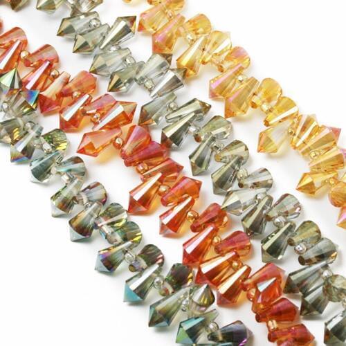 Hot Sale 10 pcs/lot Crystal Tear Drop Beads 6x15mm Faceted Glass Bead Curtains Jewelry Making