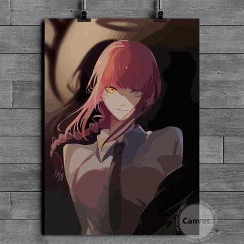 Canvas Anime Chainsaw Man Pictures Home Manga Decoration Paintings Poster HD Prints Wall Art Modular Living Room