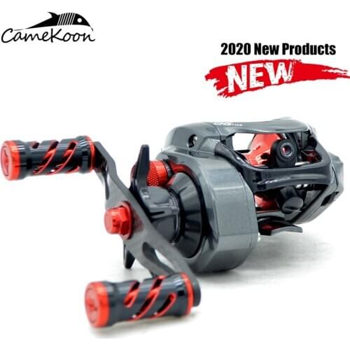 CAMEKOON Baitcasting Reel 7.3:1 Gear Ratio 11 Bearings Carp Reel Magnetic Brake System 9KG Drag Power Saltwater Fishing Coil
