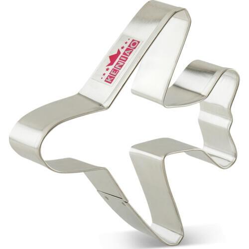 KENIAO Airplane Cookie Cutter for Kids Transportation Biscuit / Fondant / Pastry / Cutter - 10.6 x 10.9 CM - Stainless Steel