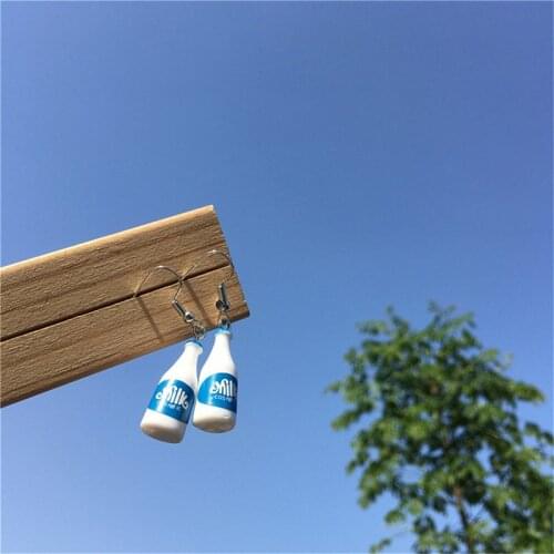 Creative Earrings Simple Fashion Milk Bottle Personality Earrings Design Earrings For Women Jewelry