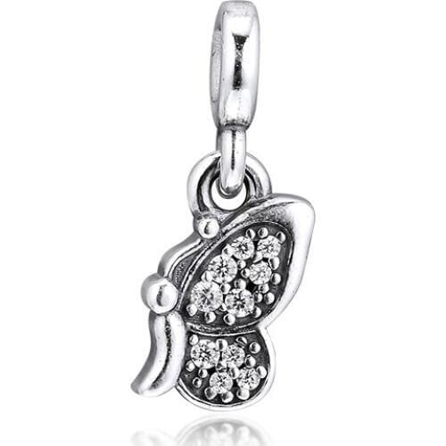 Fits Pandora Me Link Bracelet Genuine 925 Sterling Silver Butterfly Dangle Charm Beads for Women DIY Jewelry Making berloques