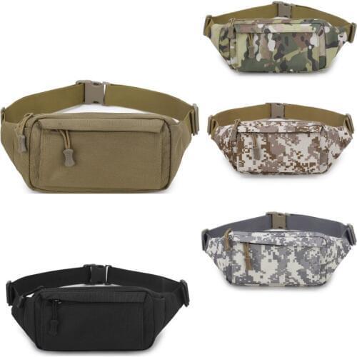 Men Durable Travel Fanny Waist Pack Chest Bags Belt Waterproof Oxford Military Shoulder Bag Pouch Phone Holder Army Camouflage