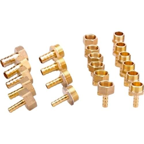 1 Pcs G 1/2" Male Thread Pagoda Connector 8 6 10 12 16 19 MM Outer Wire Brass Copper Water Garden Irrigation Pipe Hose Adapters