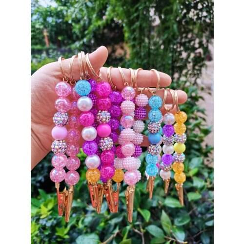 Wholesale joint holders Woman gift Popular Custom Diamond Roach Blunt Accessory Bracelet Tool ATM Card Clip For Long Nails