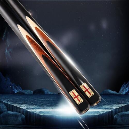 RILEY RES 500 Snooker Cue 9.5mm Deer Master Tip With Extension Professional 3/4 Split Cue Rared Wood Inlaid Ebony Technologia