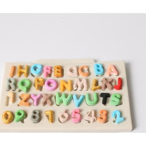 3D English Alphabet Silicone Mold Letters Chocolate Mold Cake Decorating Tools Tray Fondant Molds Jelly Cookies Baking Mould