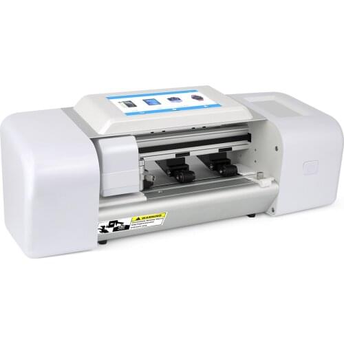 Teneth mobile phone screen protector making machine with inner database and mobile app control